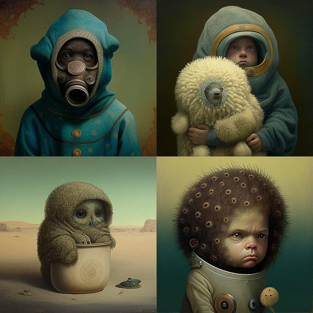 Chris Leib style, Midjourney V4, render 1 of 4