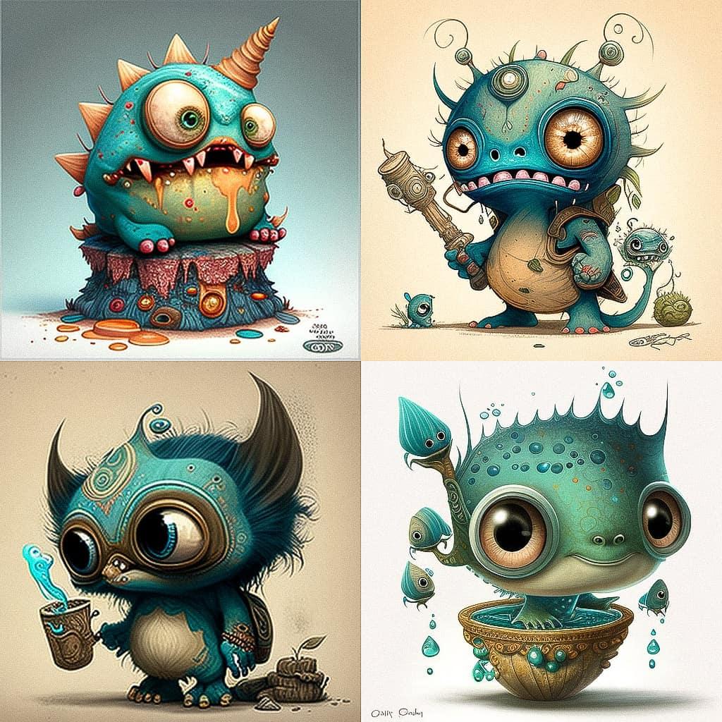 Chris Ryniak style, Midjourney V4, render 1 of 4