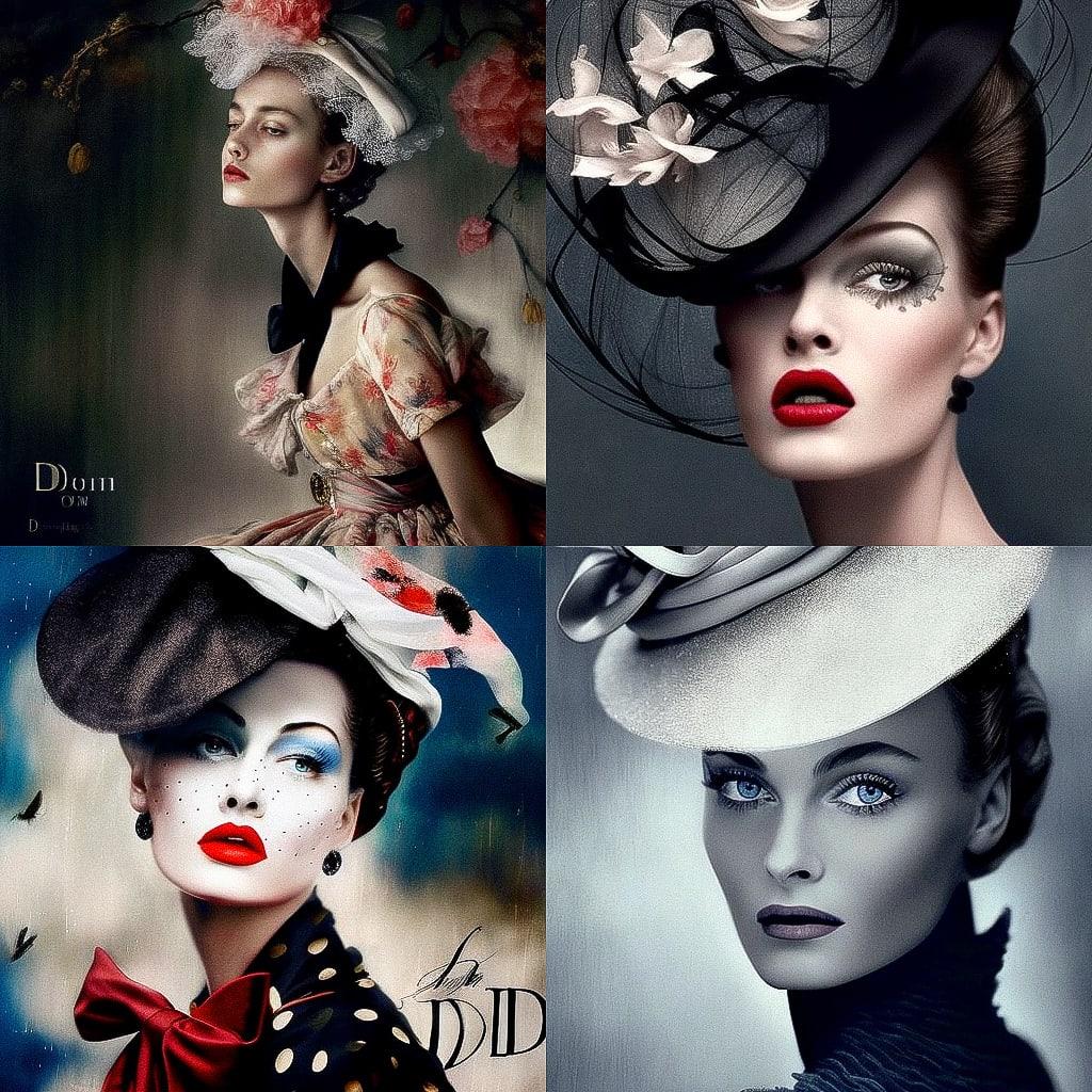 Christian Dior style, Midjourney V4, render 1 of 4