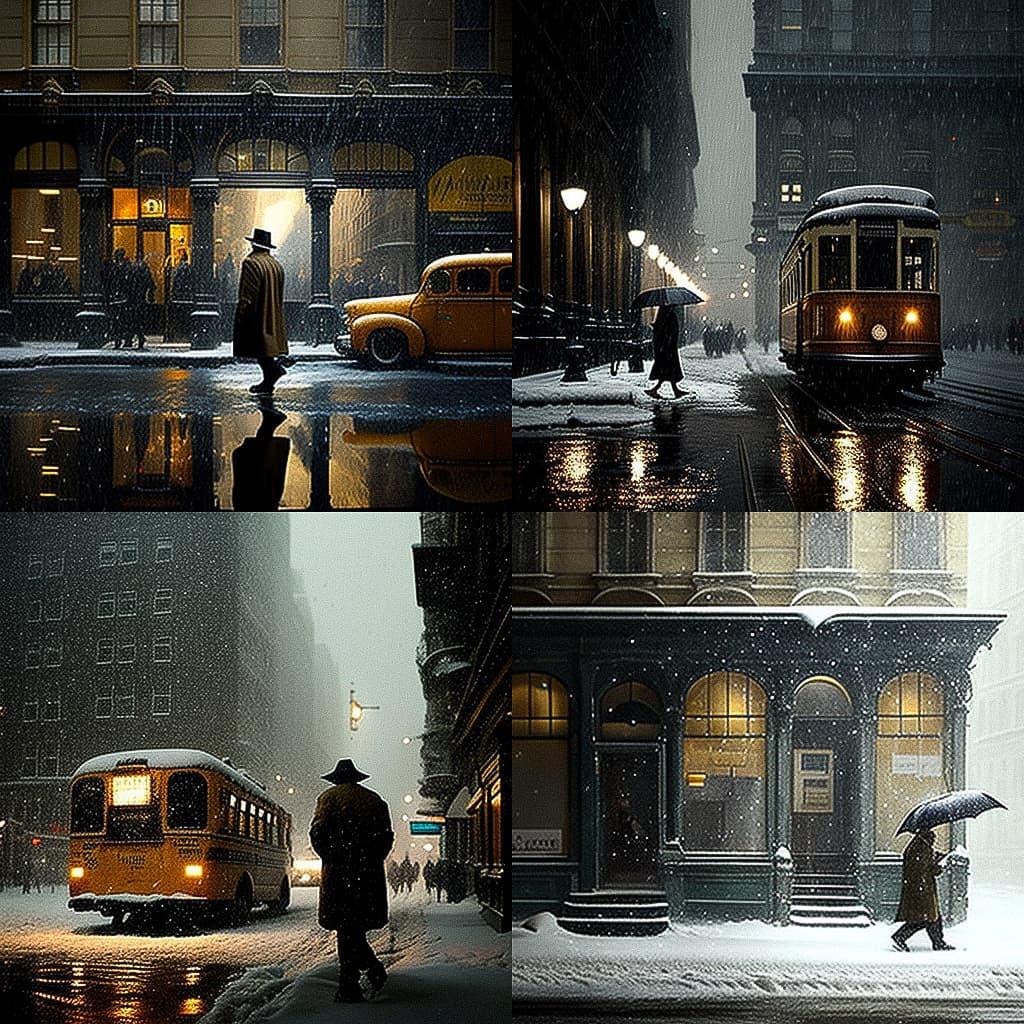 Christophe Jacrot style, Midjourney V4, render 1 of 4