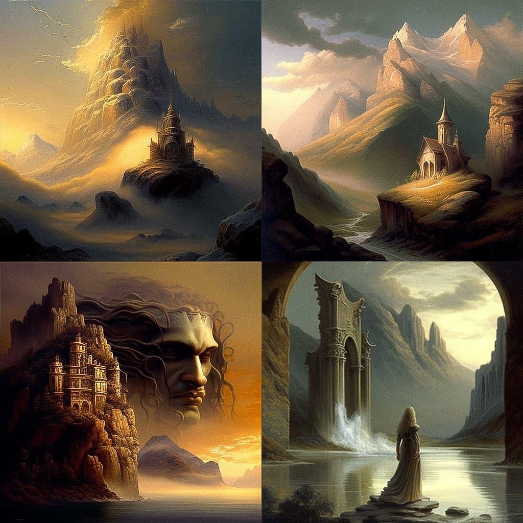 Christophe Vacher style, Midjourney V4, render 1 of 4