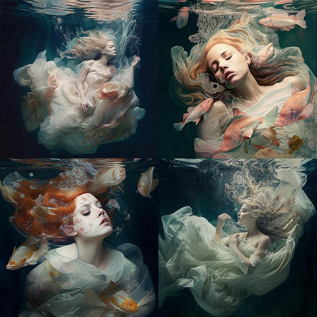 Christy Lee Rogers style, Midjourney V4, render 1 of 4
