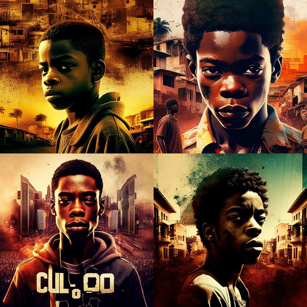 City of God style, Midjourney V4, render 1 of 4