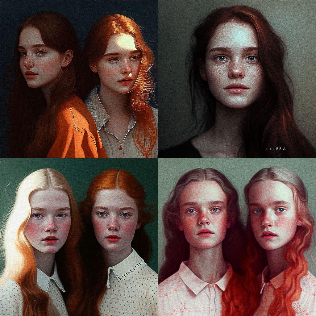 Clare Elsaesser style, Midjourney V4, render 1 of 4