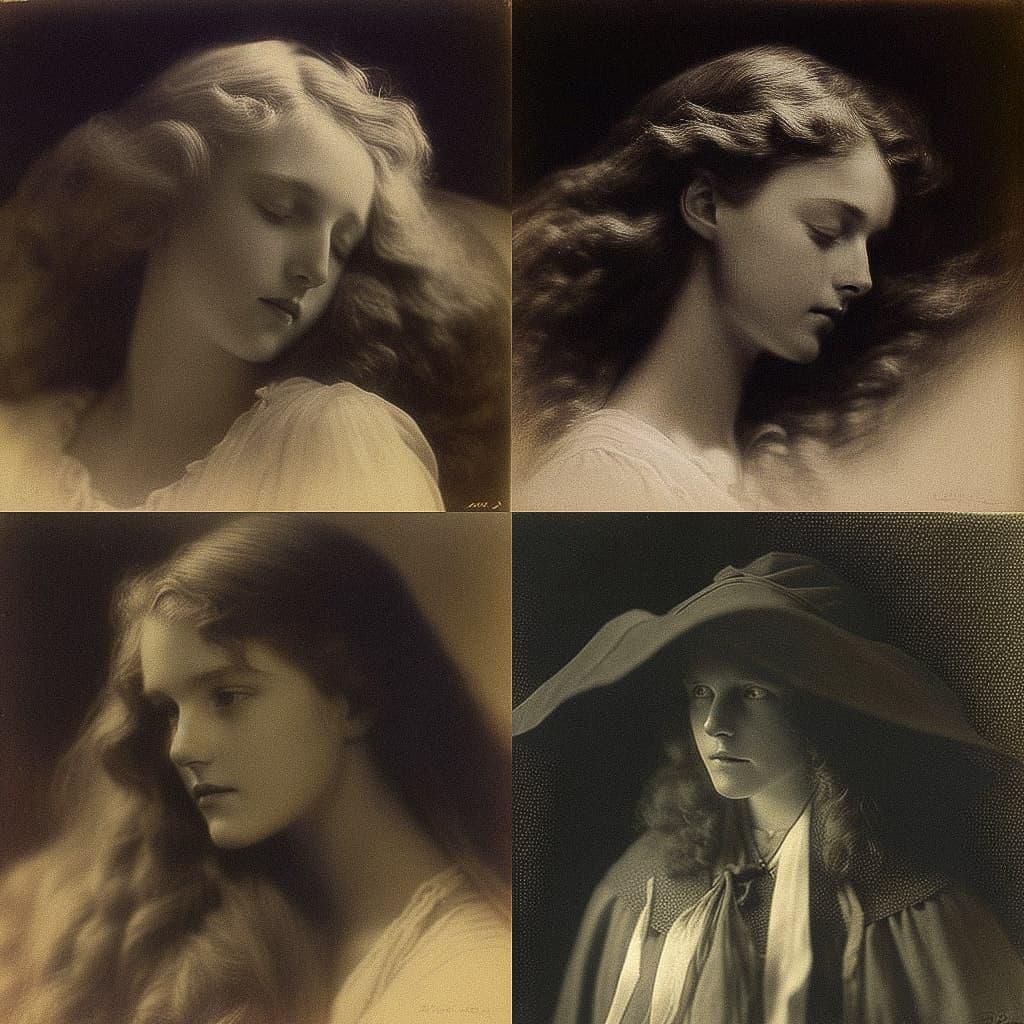 Clarence H. White style, Midjourney V4, render 1 of 4