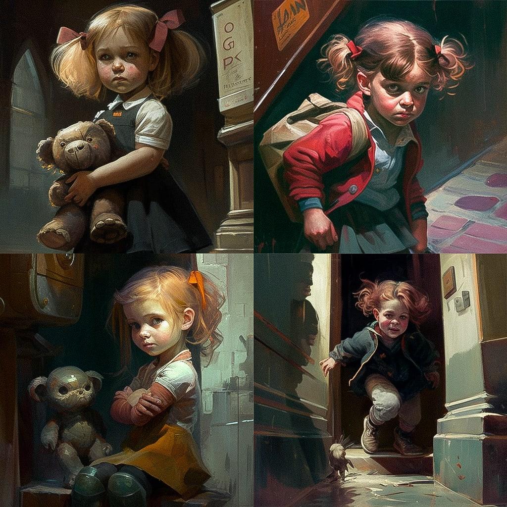 Craig Davison style, Midjourney V4, render 1 of 4