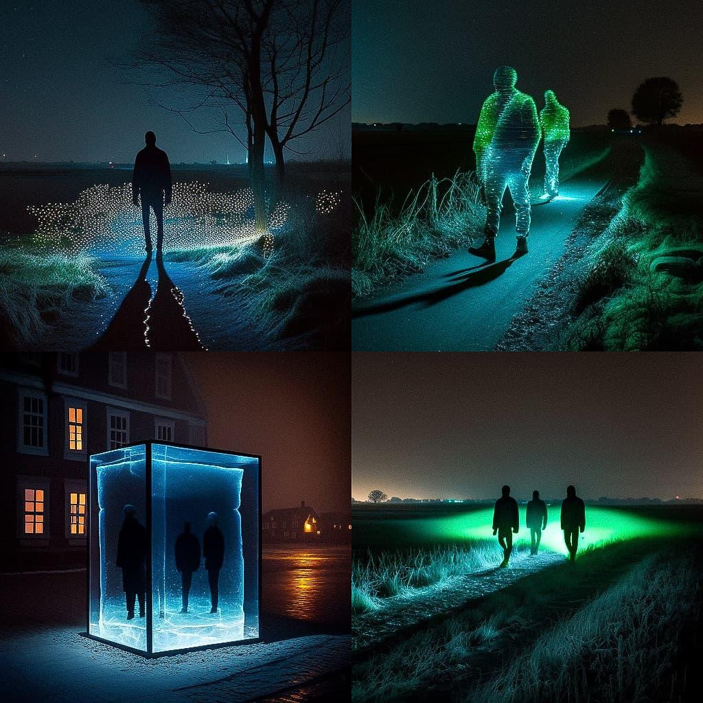 Daan Roosegaarde style, Midjourney V4, render 1 of 4