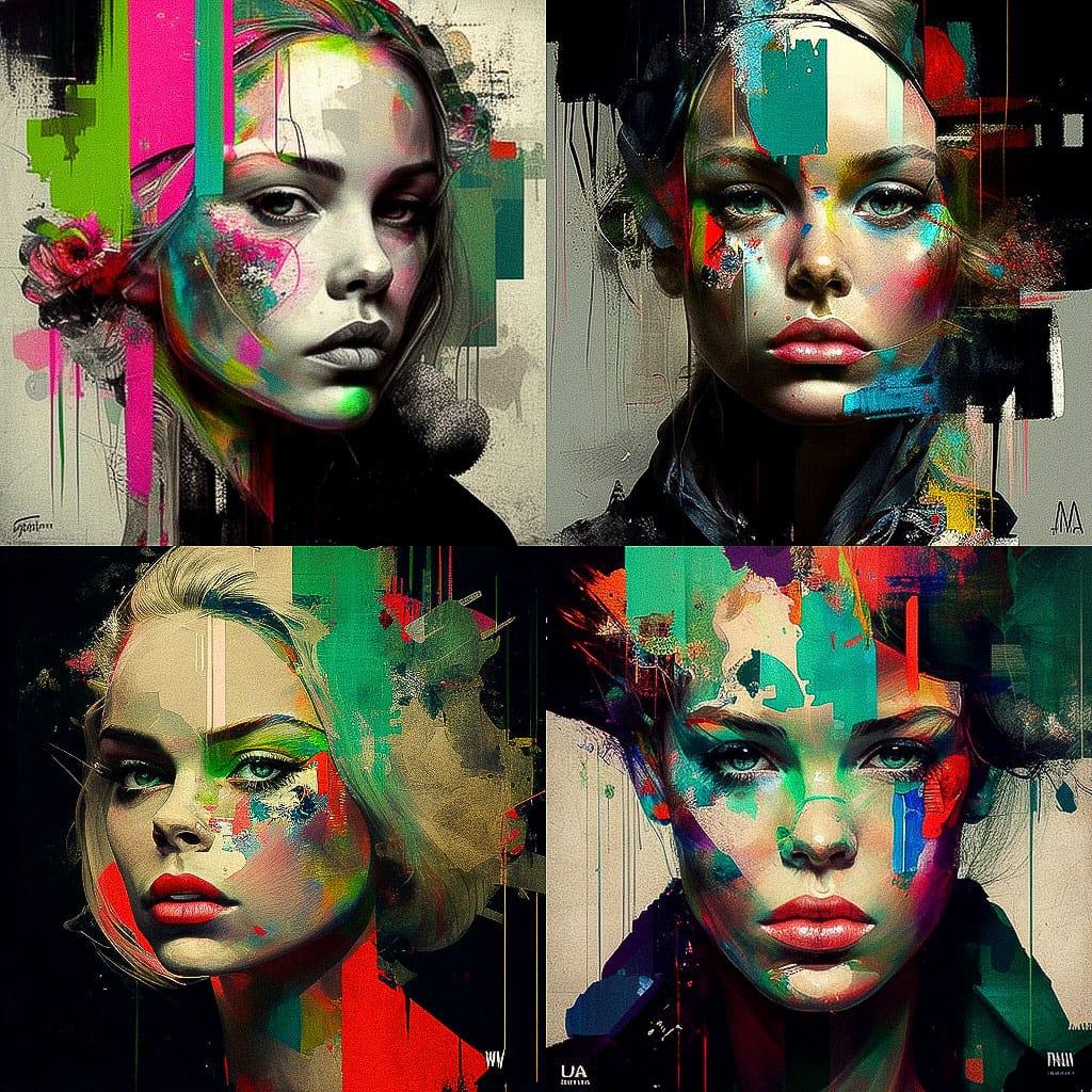 DAIN style, Midjourney V4, render 1 of 4