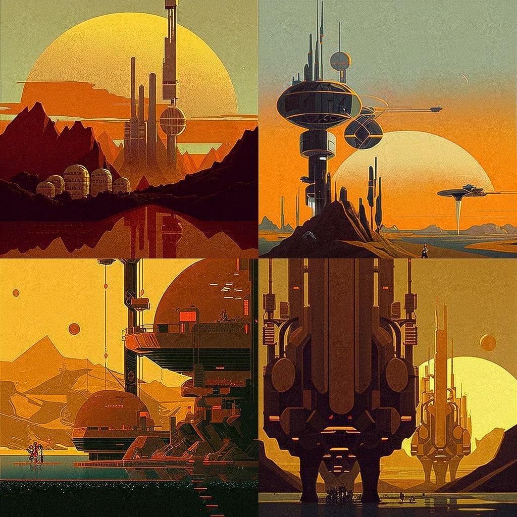 Dan McPharlin style, Midjourney V4, render 1 of 4
