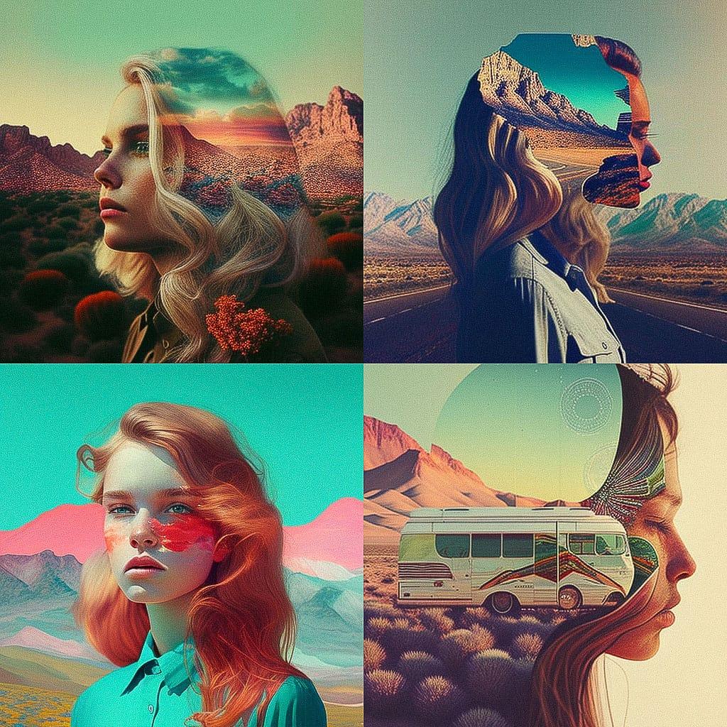 Dana Trippe style, Midjourney V4, render 1 of 4