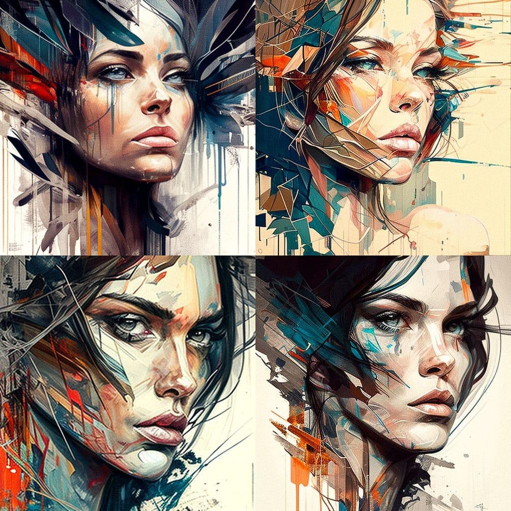 Danny O'Connor style, Midjourney V4, render 1 of 4