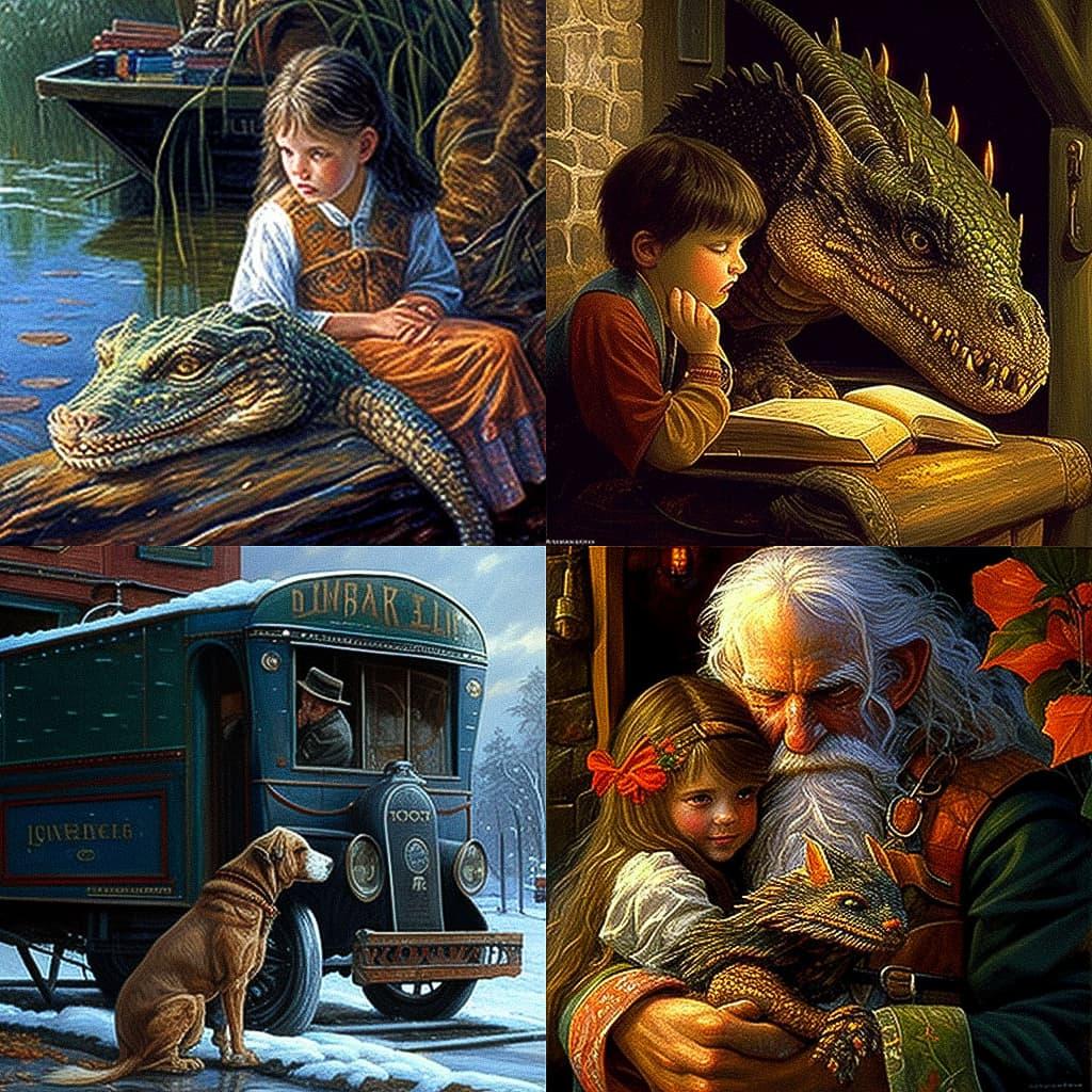Darrell K. Sweet style, Midjourney V4, render 1 of 4