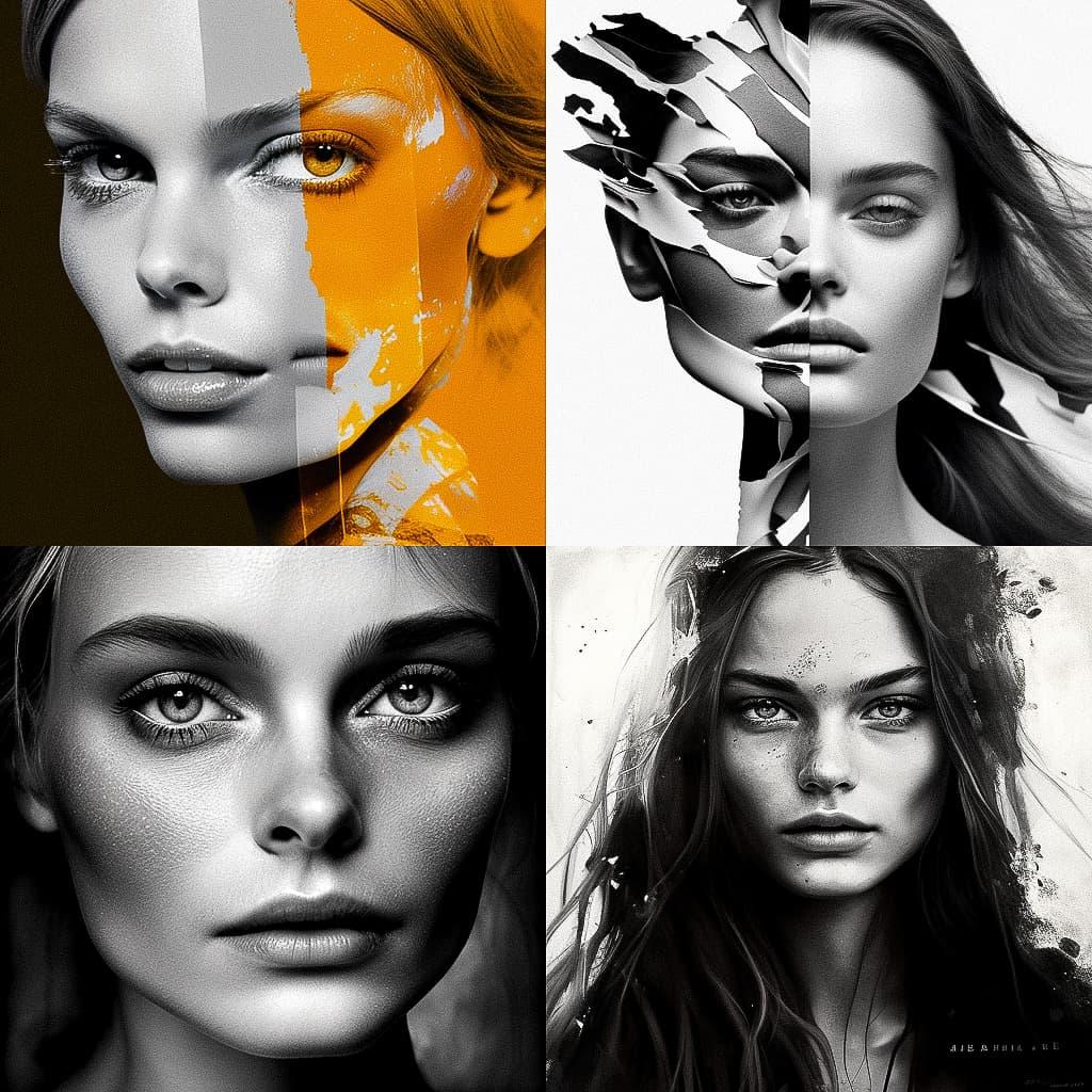 David Bailey style, Midjourney V4, render 1 of 4