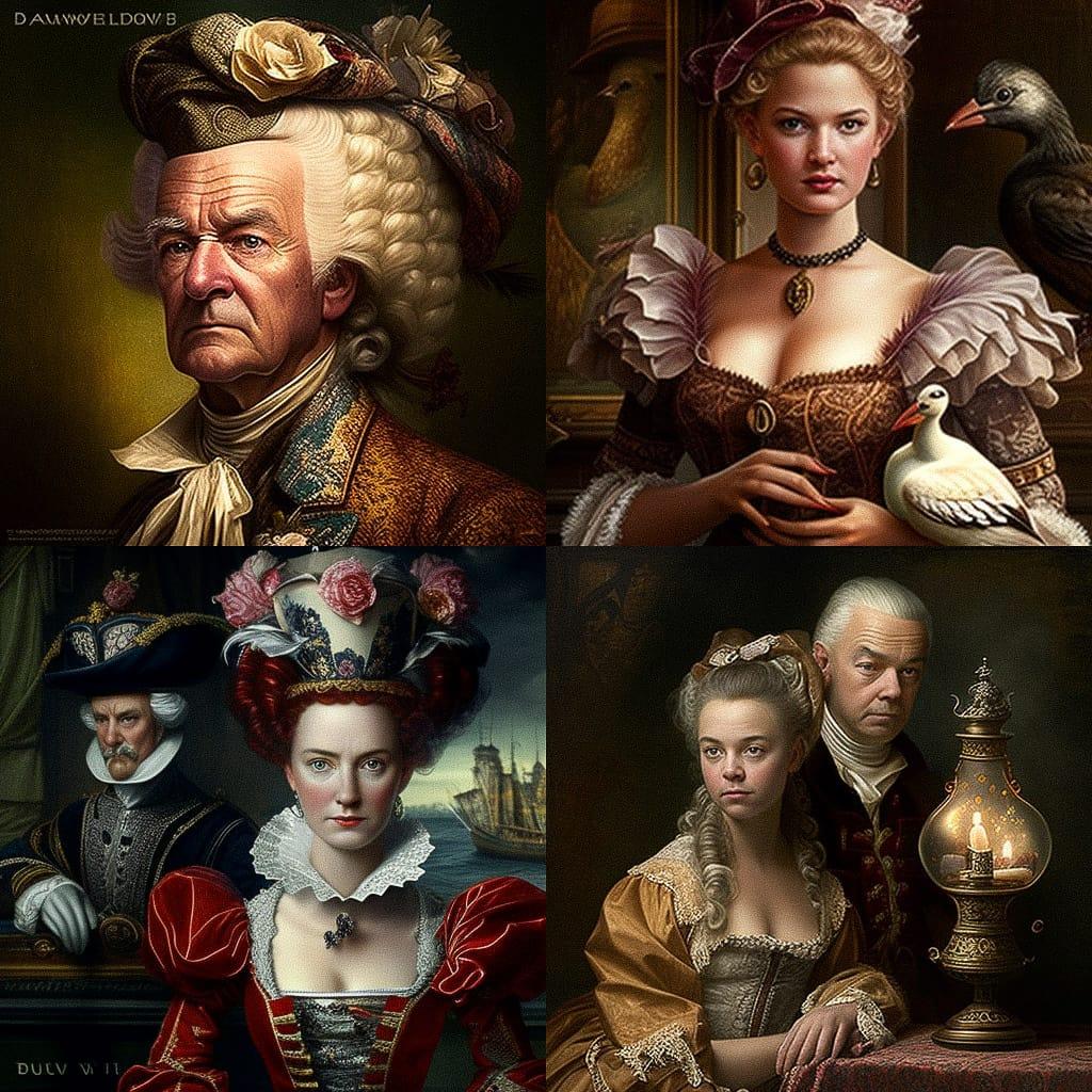 David Bowers style, Midjourney V4, render 1 of 4