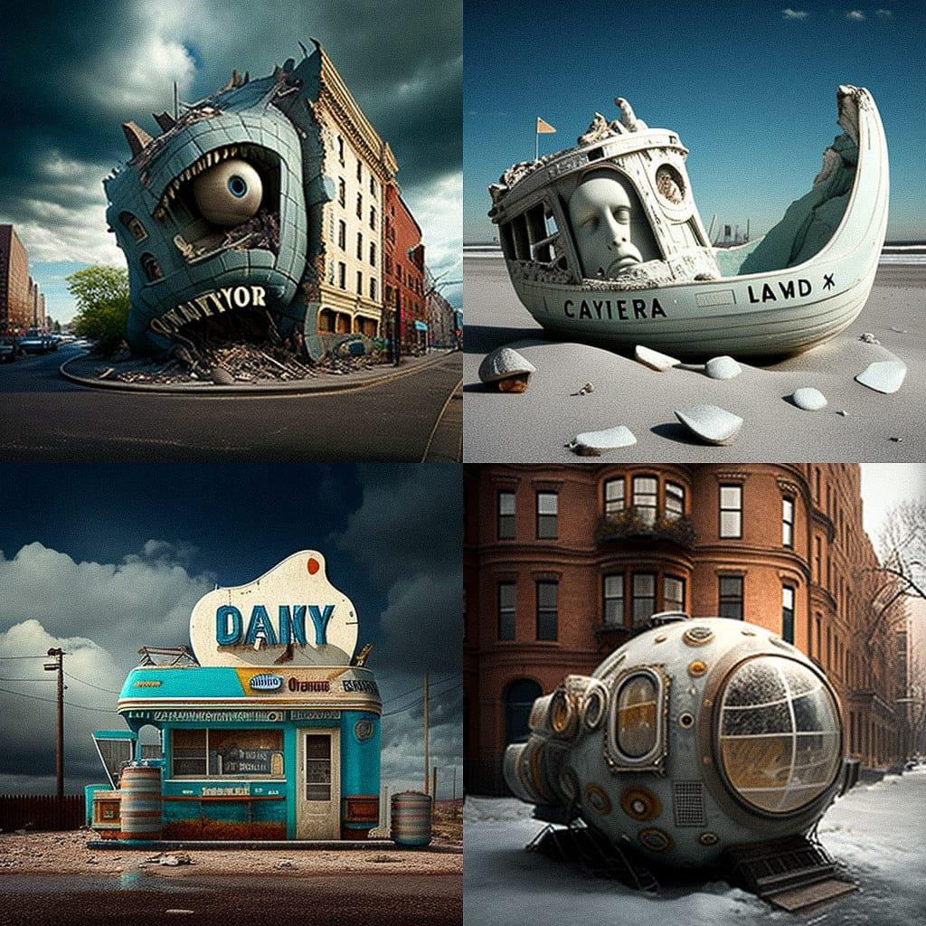 David Cerny style, Midjourney V4, render 1 of 4