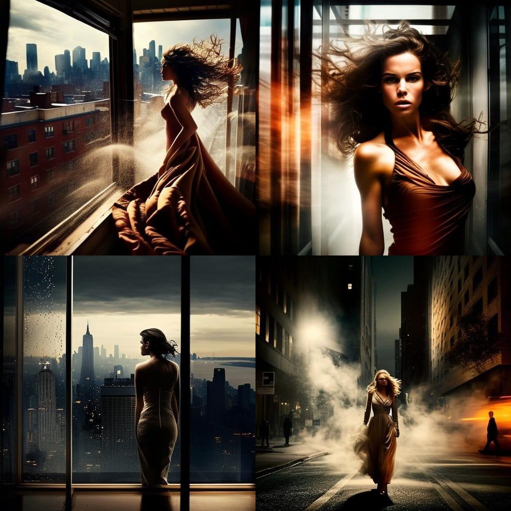 David Drebin style, Midjourney V4, render 1 of 4