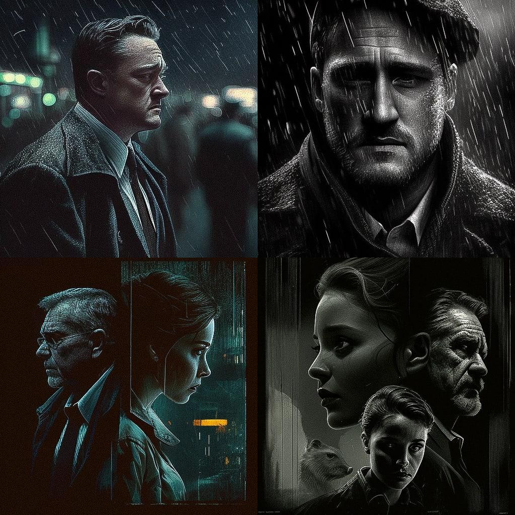 David Fincher style, Midjourney V4, render 1 of 4
