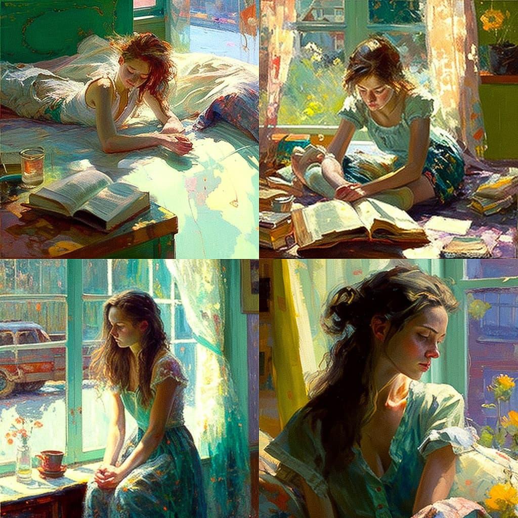 David Hettinger style, Midjourney V4, render 1 of 4