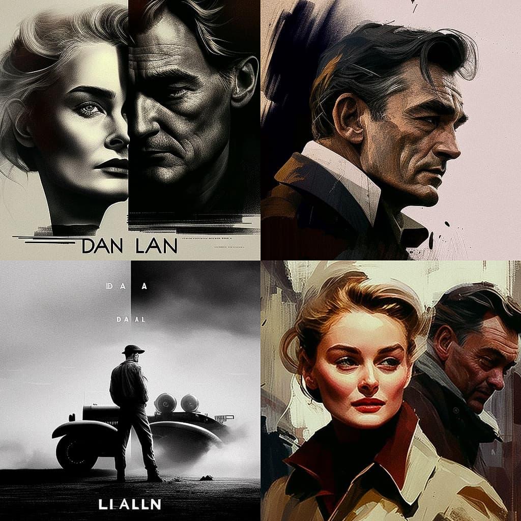 David Lean style, Midjourney V4, render 1 of 4