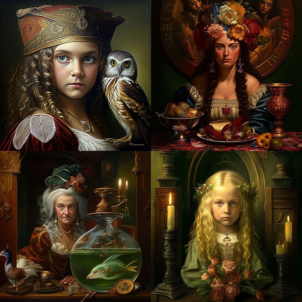 David Michael Bowers style, Midjourney V4, render 1 of 4