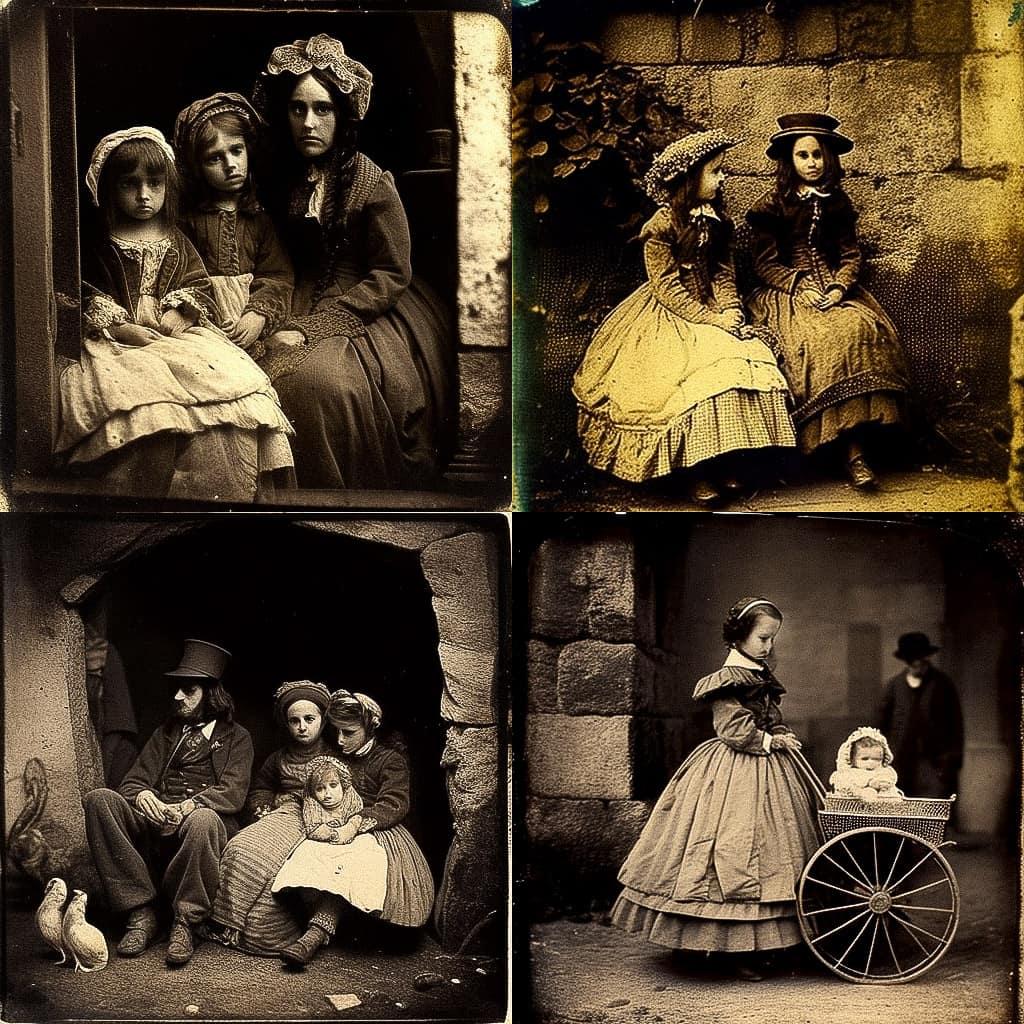 David Octavius Hill style, Midjourney V4, render 1 of 4
