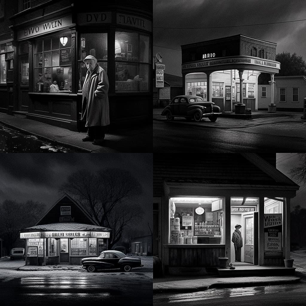David Plowden style, Midjourney V4, render 1 of 4