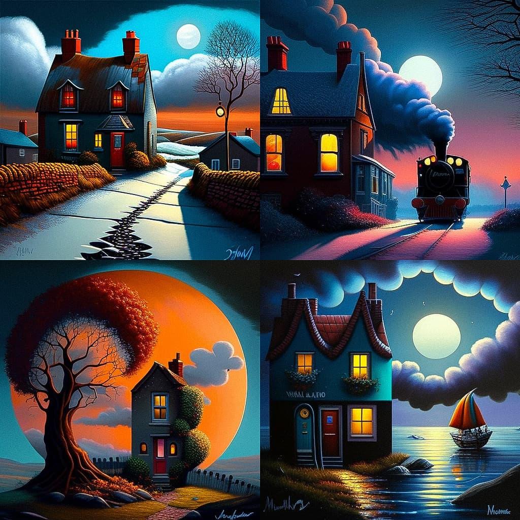 David Renshaw style, Midjourney V4, render 1 of 4