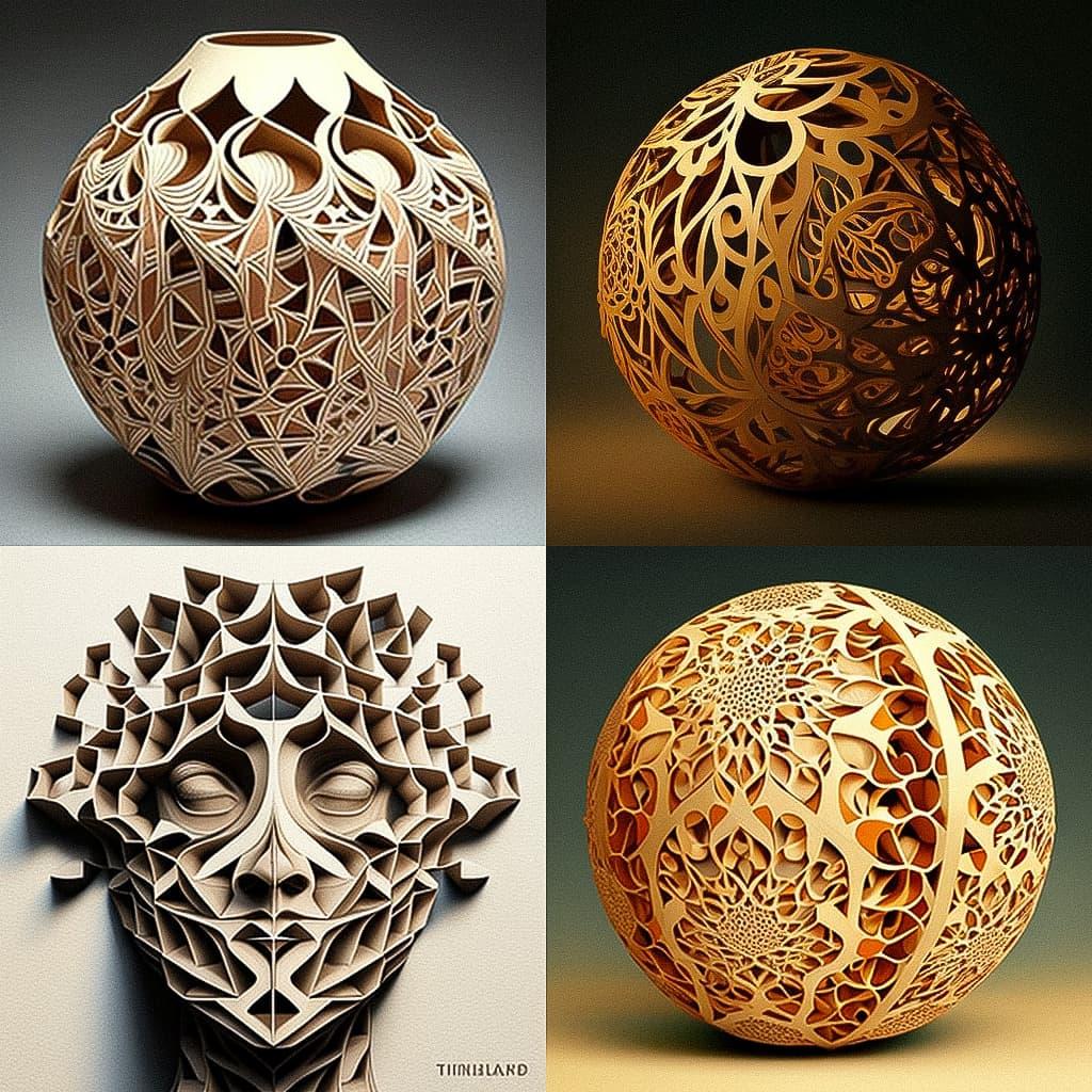 David Trubridge style, Midjourney V4, render 1 of 4