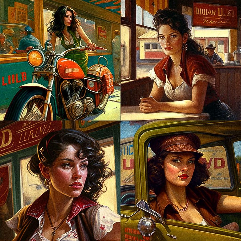 David Uhl style, Midjourney V4, render 1 of 4