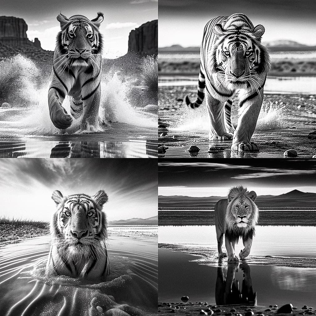 David Yarrow style, Midjourney V4, render 1 of 4