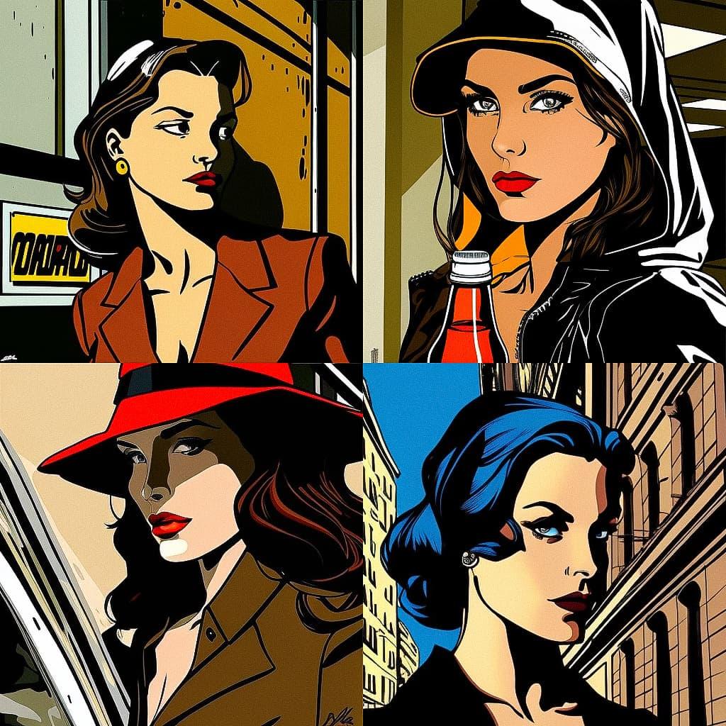 Deborah Azzopardi style, Midjourney V4, render 1 of 4