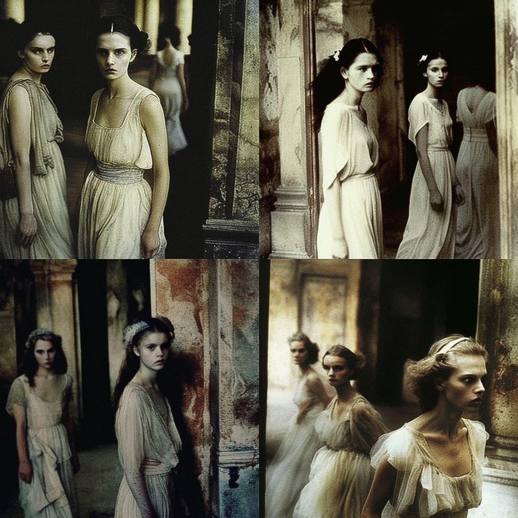 Deborah Turbeville style, Midjourney V4, render 1 of 4