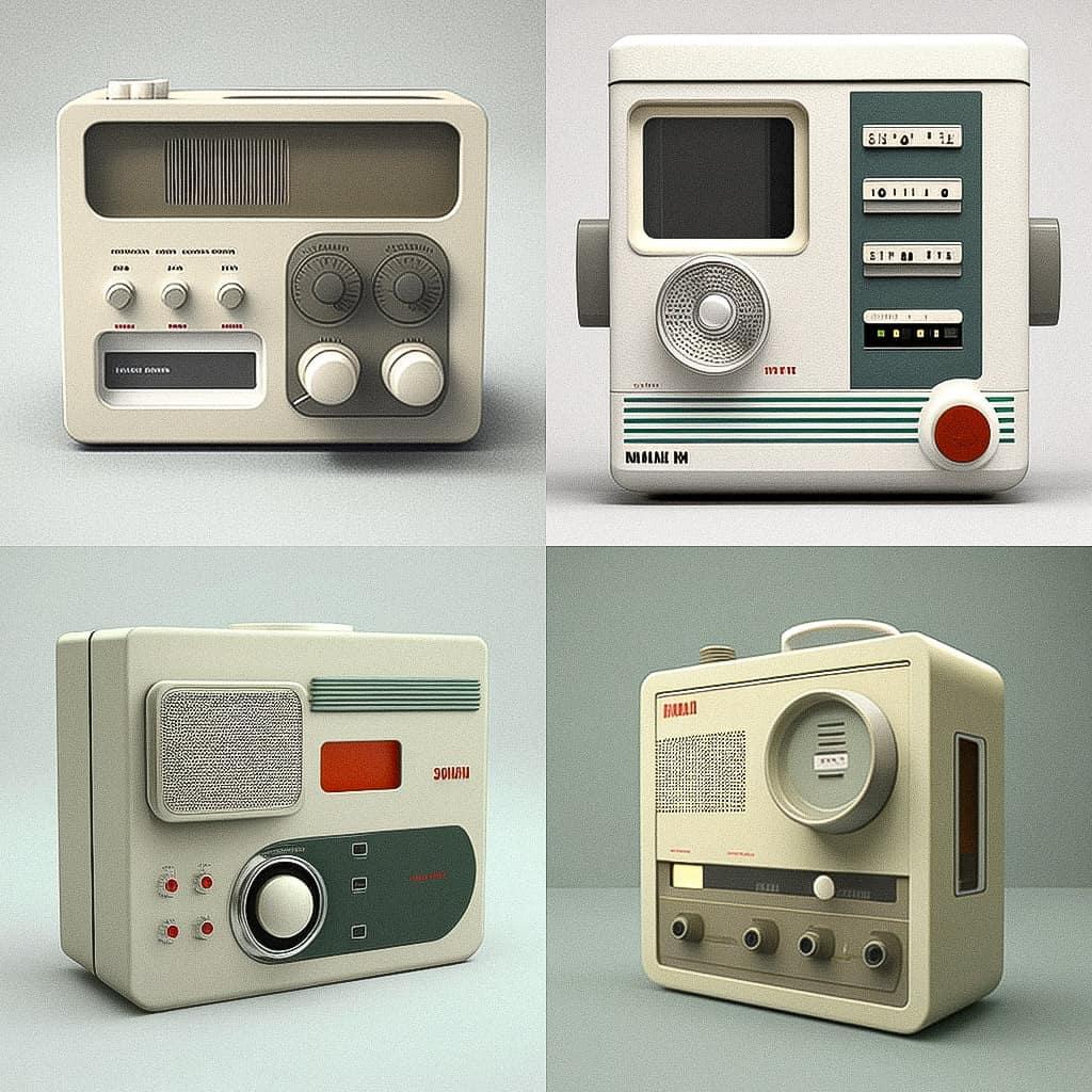 Dieter Rams style, Midjourney V4, render 1 of 4