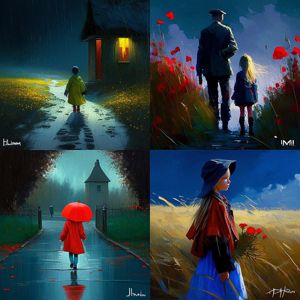 Dima Dmitriev style, Midjourney V4, render 1 of 4