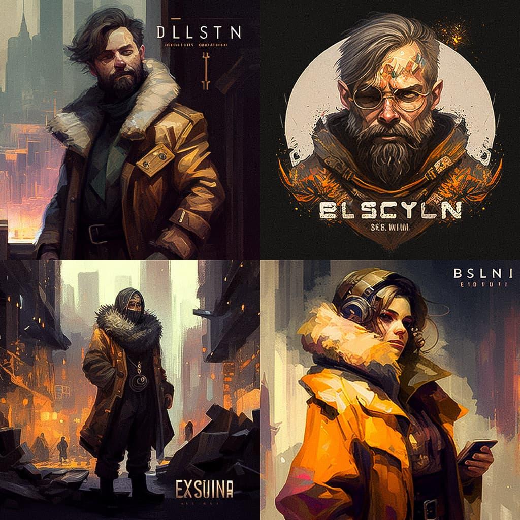 Disco Elysium style, Midjourney V4, render 1 of 4