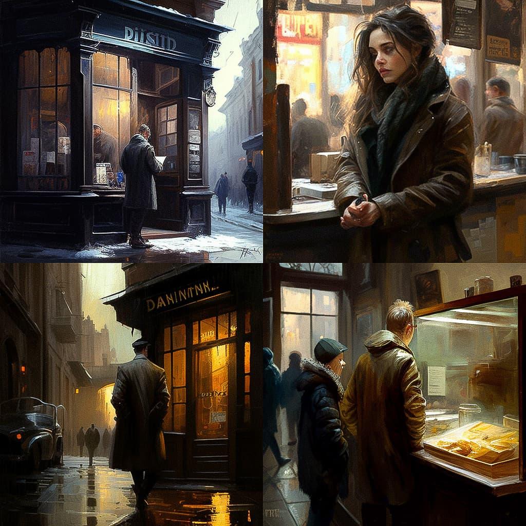 Dmitri Danish style, Midjourney V4, render 1 of 4