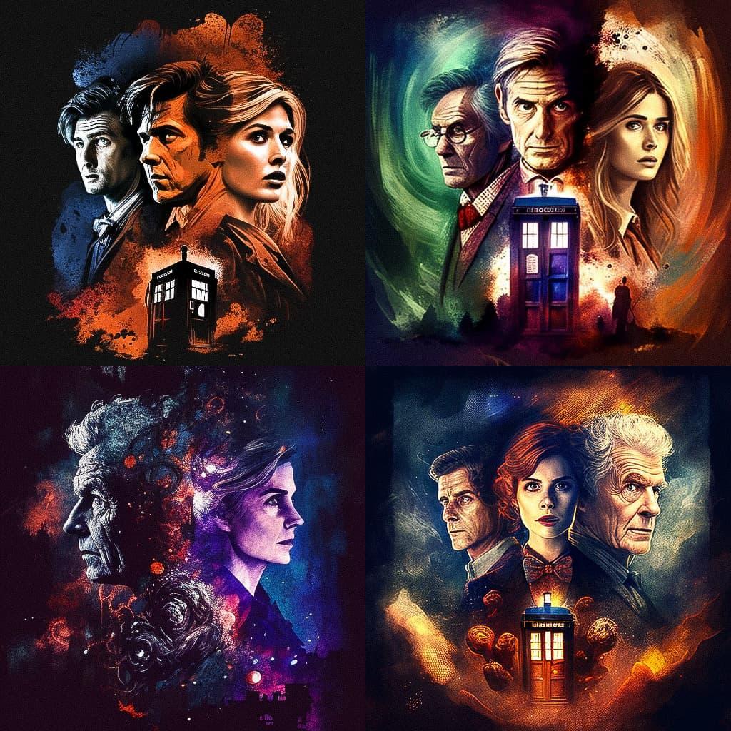 Doctor Who style, Midjourney V4, render 1 of 4