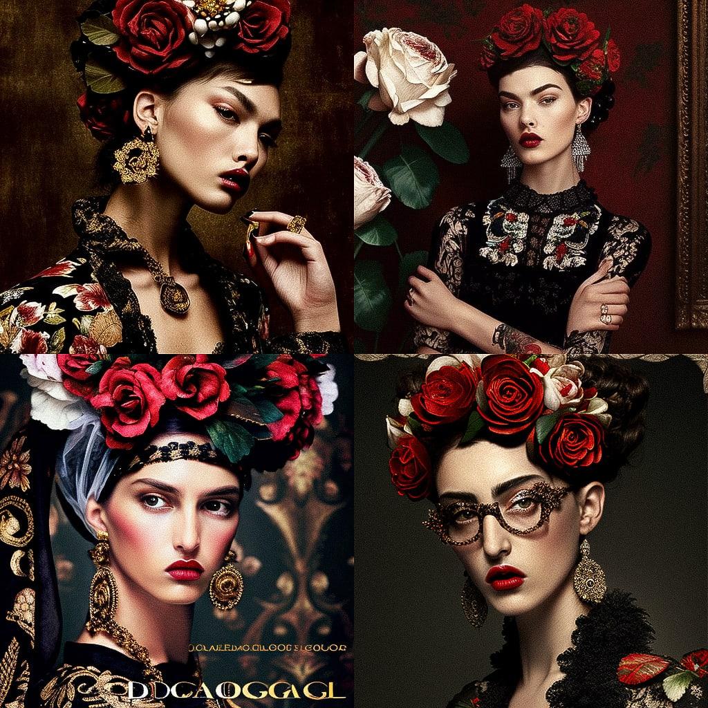 Dolce Gabbana style, Midjourney V4, render 1 of 4