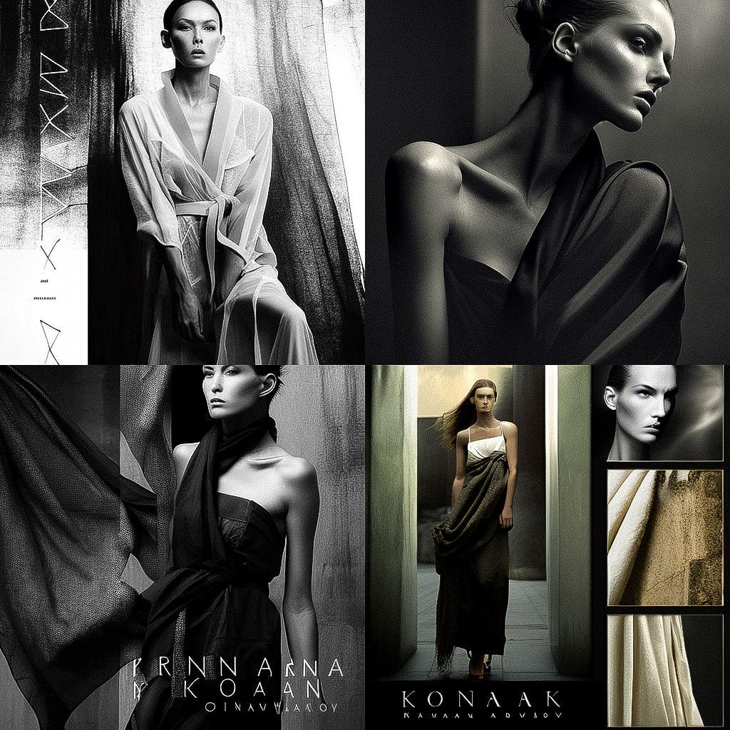 Donna Karan style, Midjourney V4, render 1 of 4