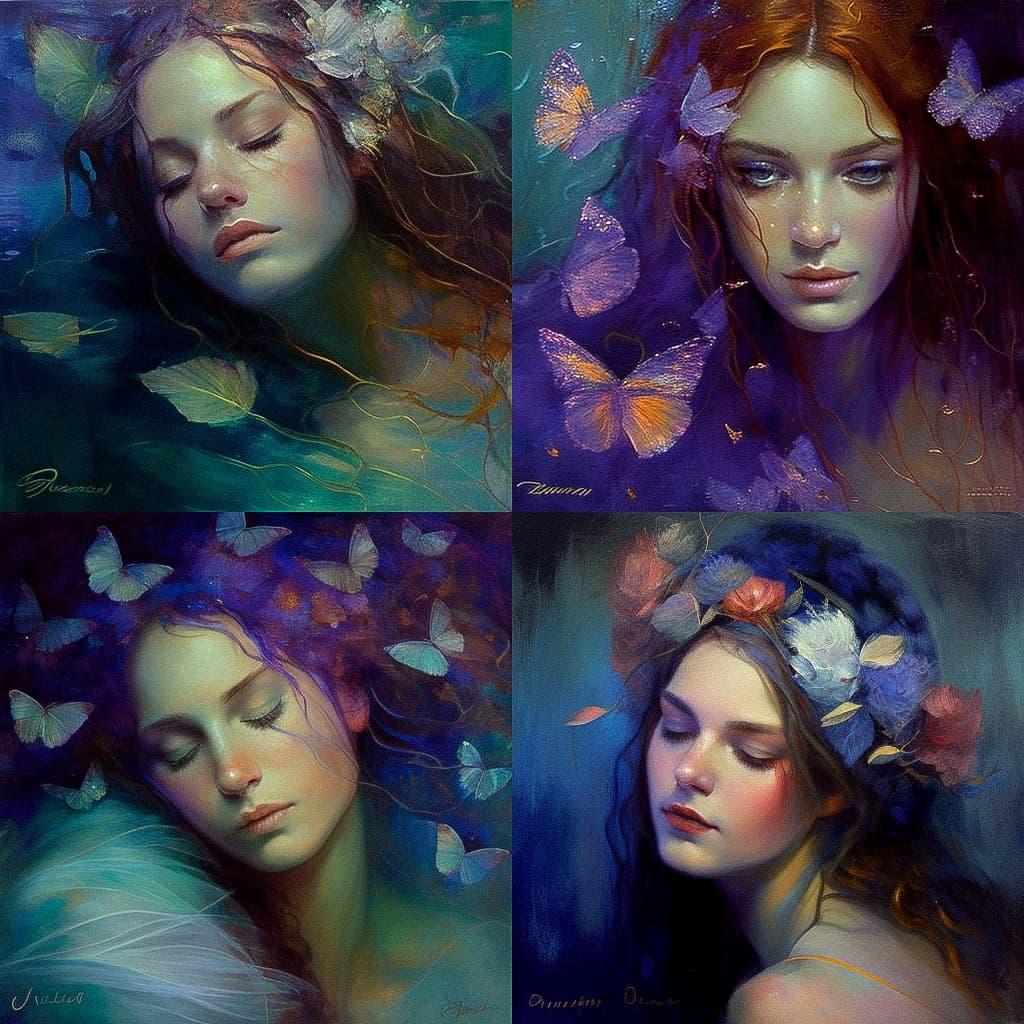 Dorina Costras style, Midjourney V4, render 1 of 4