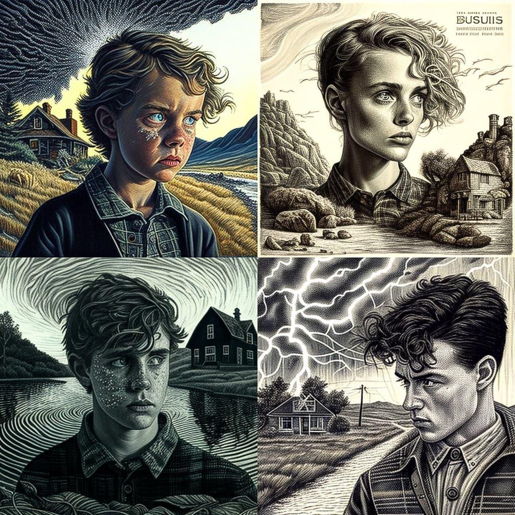 Douglas Smith style, Midjourney V4, render 1 of 4