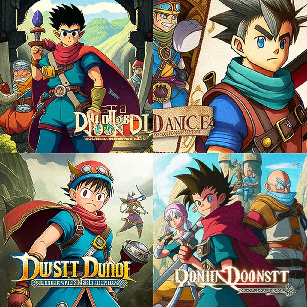 Dragon Quest: The Adventure of Dai style, Midjourney V4, render 1 of 4