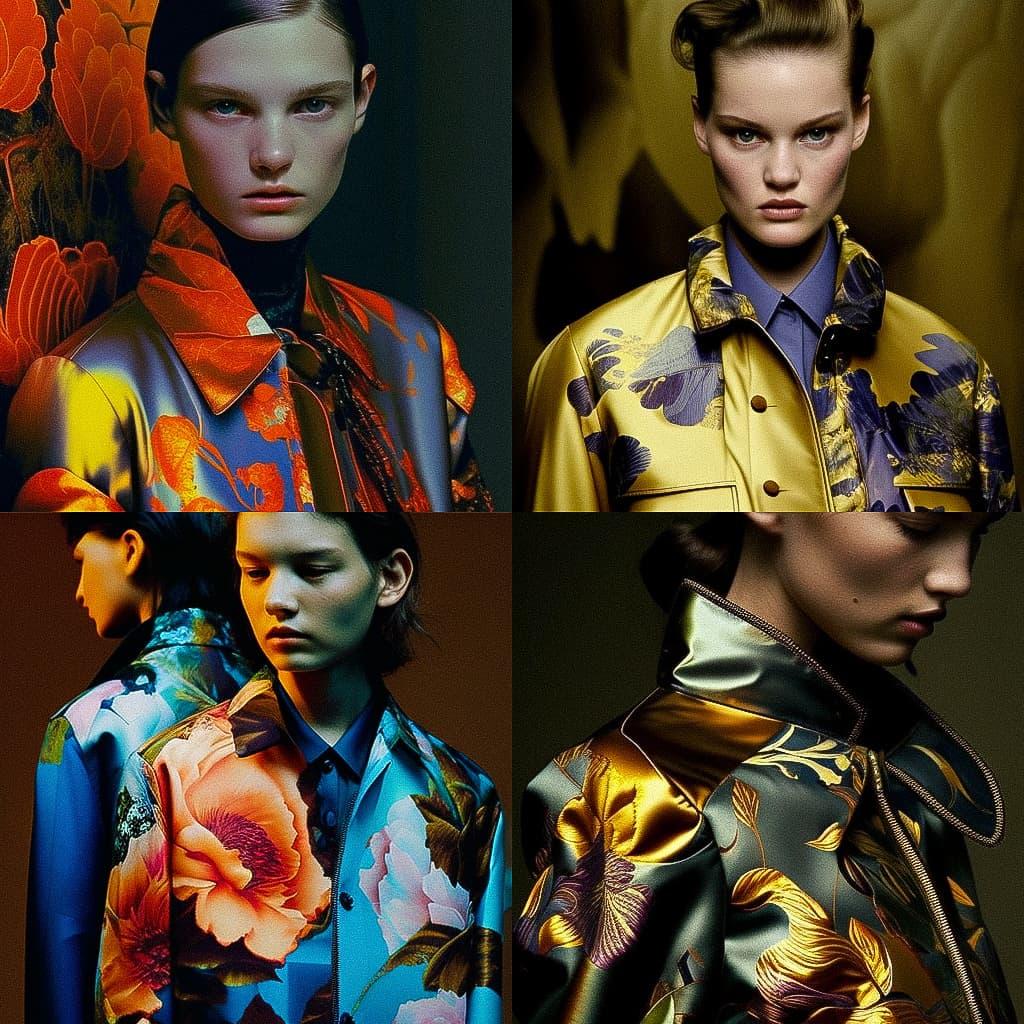 Dries van Noten style, Midjourney V4, render 1 of 4
