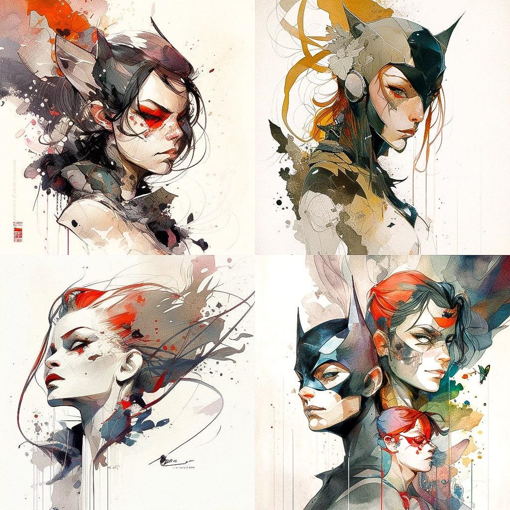 Dustin Nguyen style, Midjourney V4, render 1 of 4