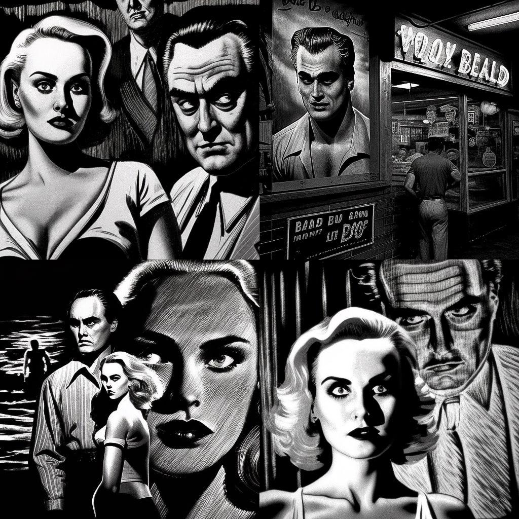 Ed Wood style, Midjourney V4, render 1 of 4