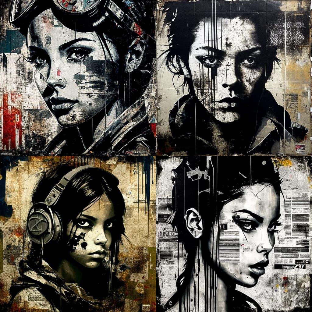 Eddie Colla style, Midjourney V4, render 1 of 4