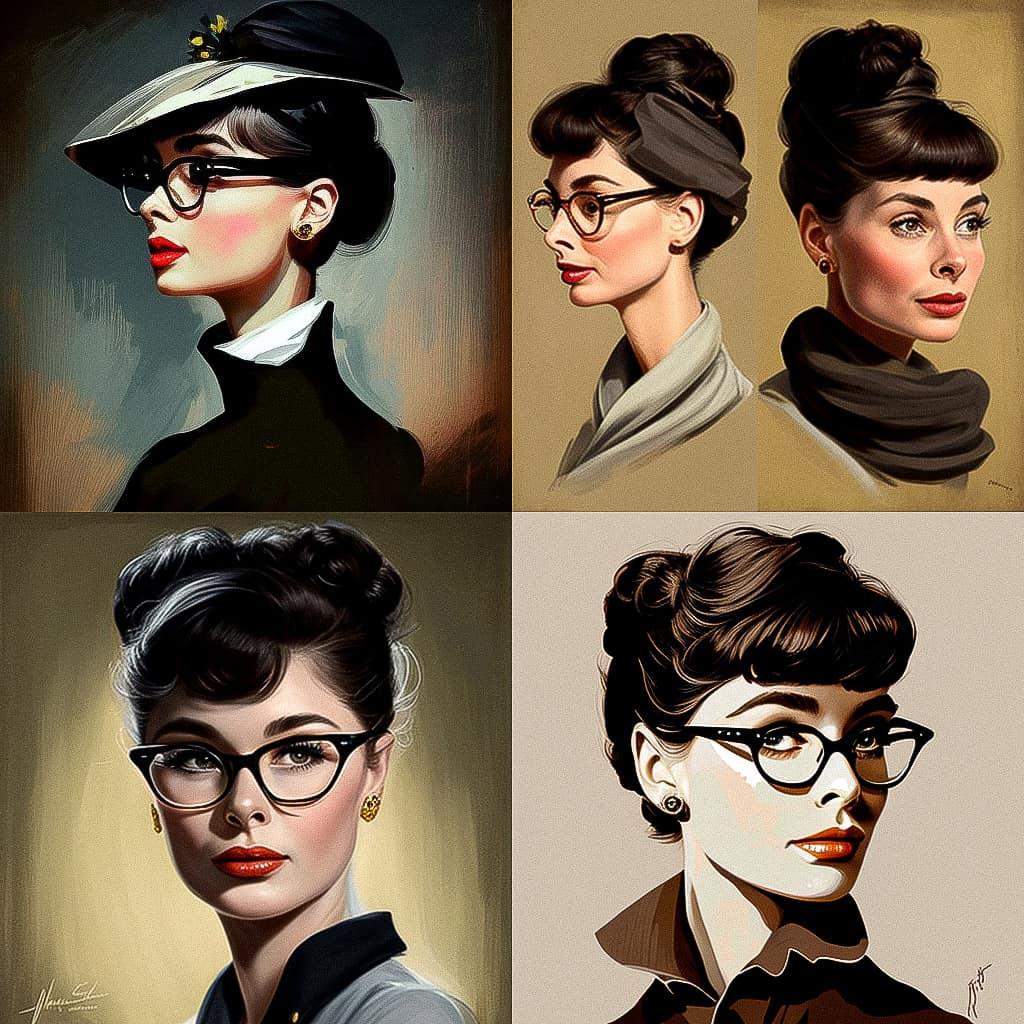 Edith Head style, Midjourney V4, render 1 of 4