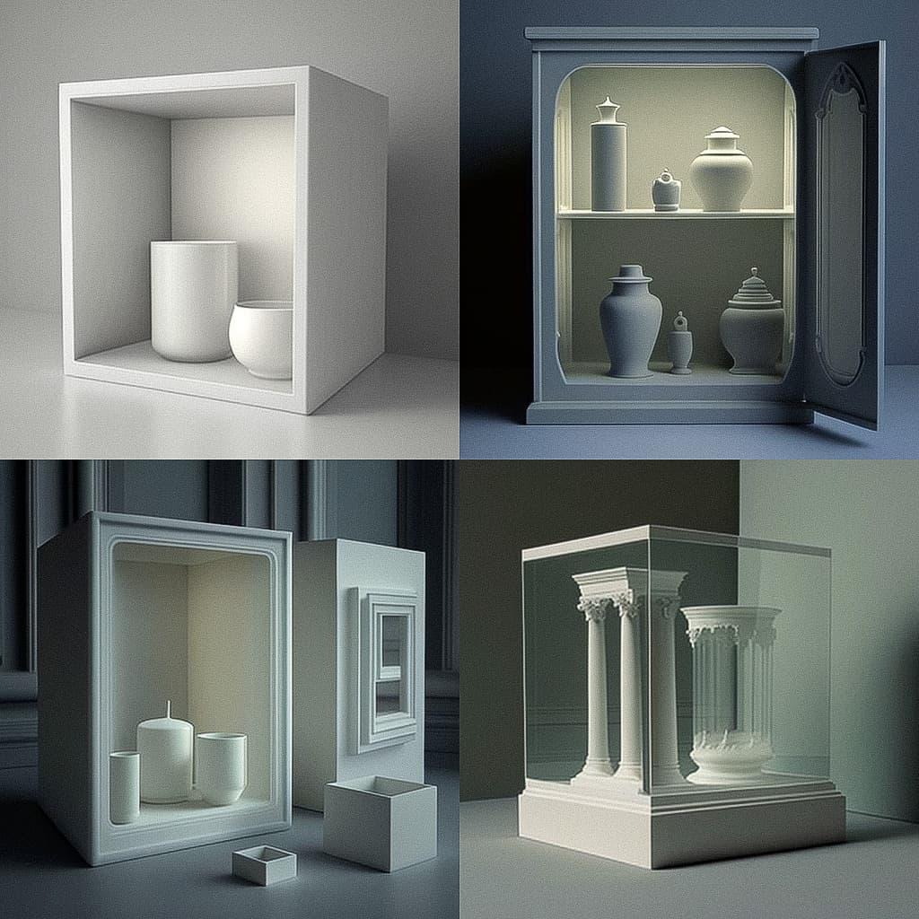 Edmund de Waal style, Midjourney V4, render 1 of 4