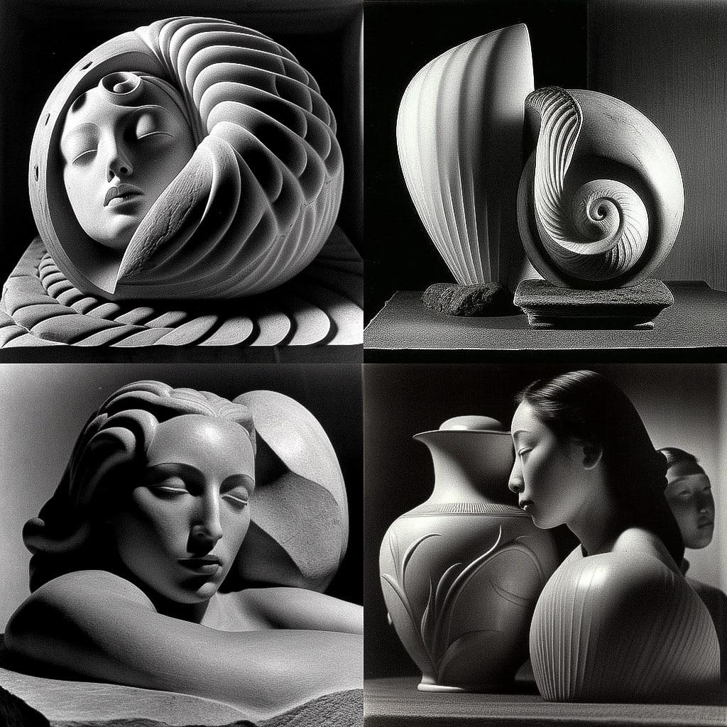 Edward Weston style, Midjourney V4, render 1 of 4