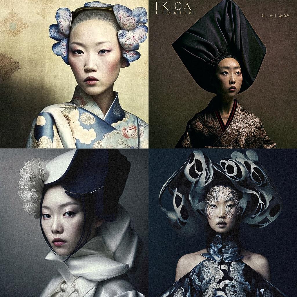 Eiko Ishioka style, Midjourney V4, render 1 of 4